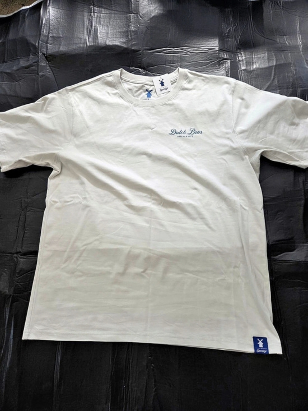 Sportige Dutch Bros University T-Shirt Graphic Short Sleeve Tee White 2XL NWT